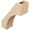 Ekena Millwork 5-inch W x 14-inch D x 18-inch H Westlake Rough Cedar Woodgrain TimberThane Knee Brace, Primed BRCUR05X14X18WTLRCPR - alternate 5